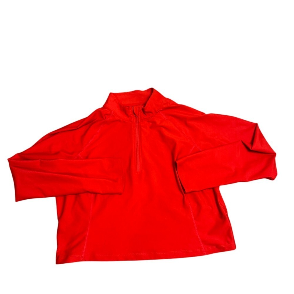 Old Navy‎ Active Crop Pullover Powersoft Go-Dry Athletic Top Red XXL
